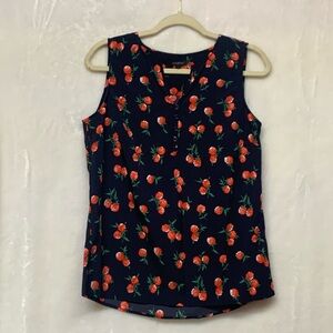Talbots Floral Sleeveless Blouse
